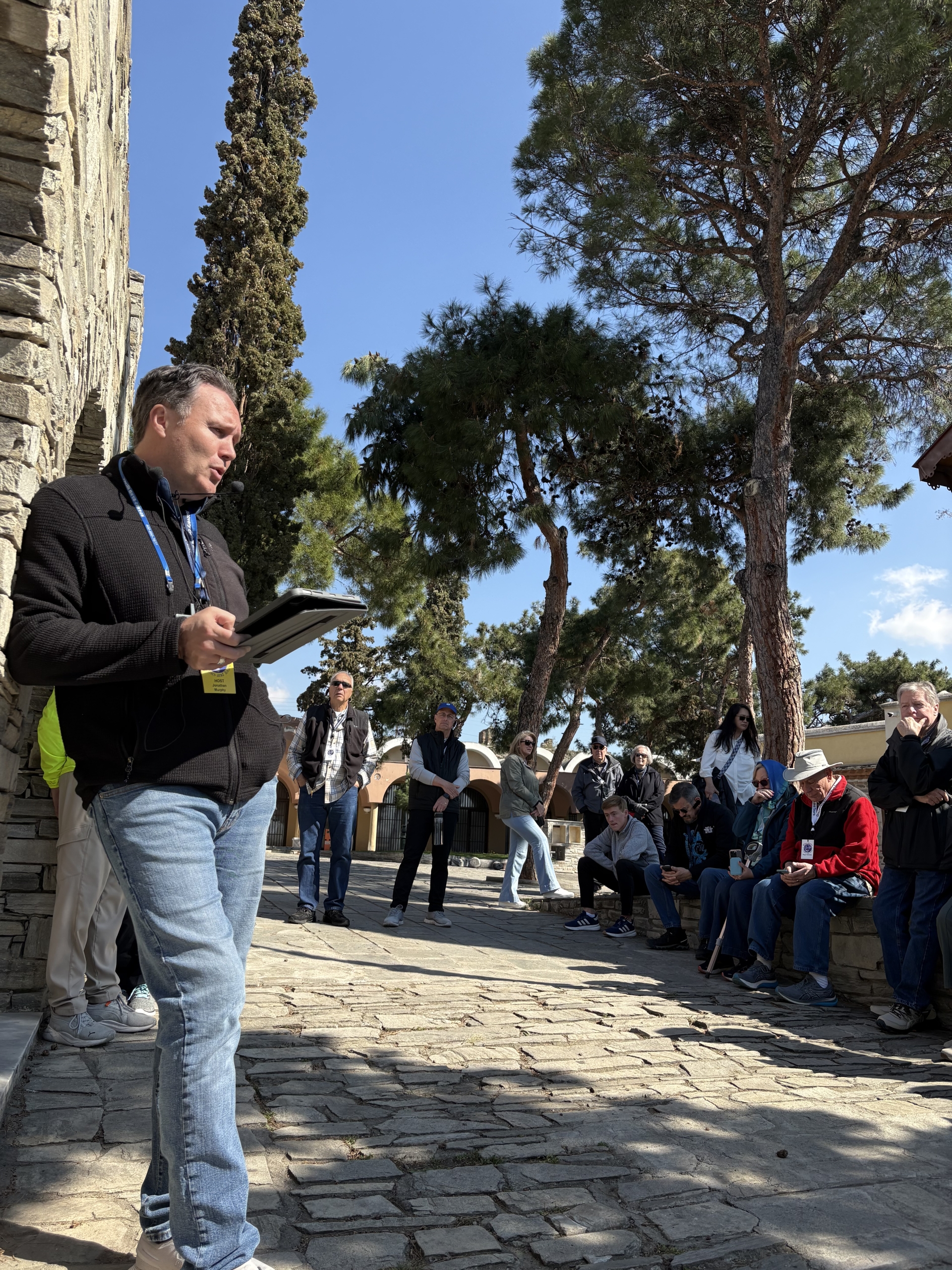Jonathan teaching in Greece